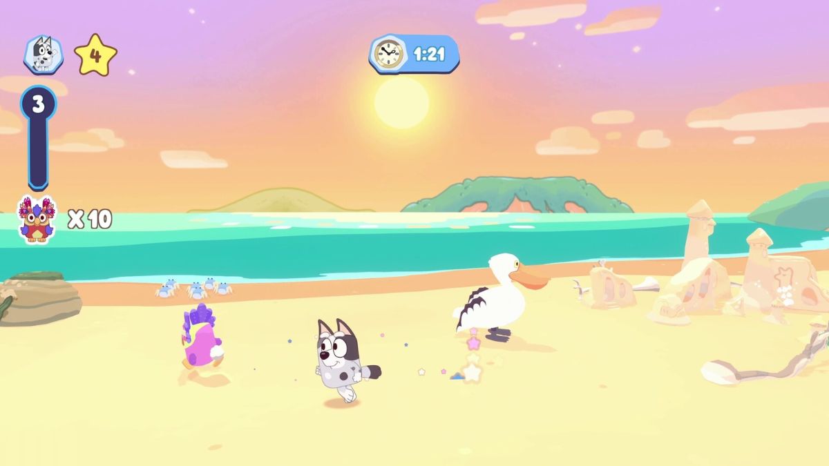 Beach location in Bluey