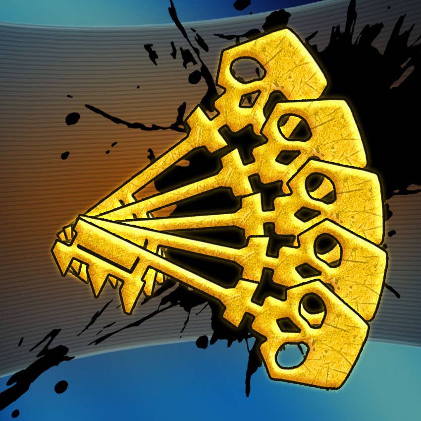 Official Borderlands artwork showing Golden Keys used for unlocking reward chests