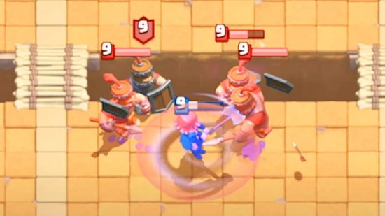Battle-Ready Valkyrie illustration from Clash Royale