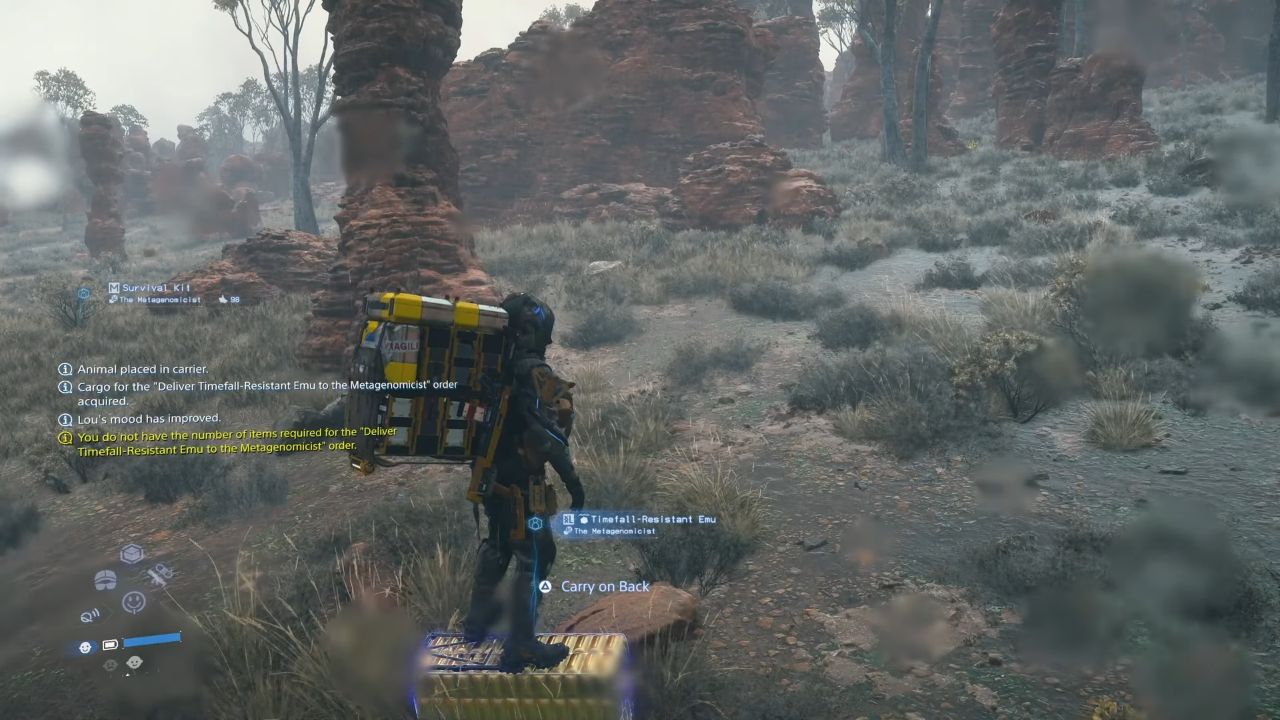 Death Stranding 2: On the Beach, PC, Gameplay, How To Rescue, Timefall Resistant Emu, Screenshot