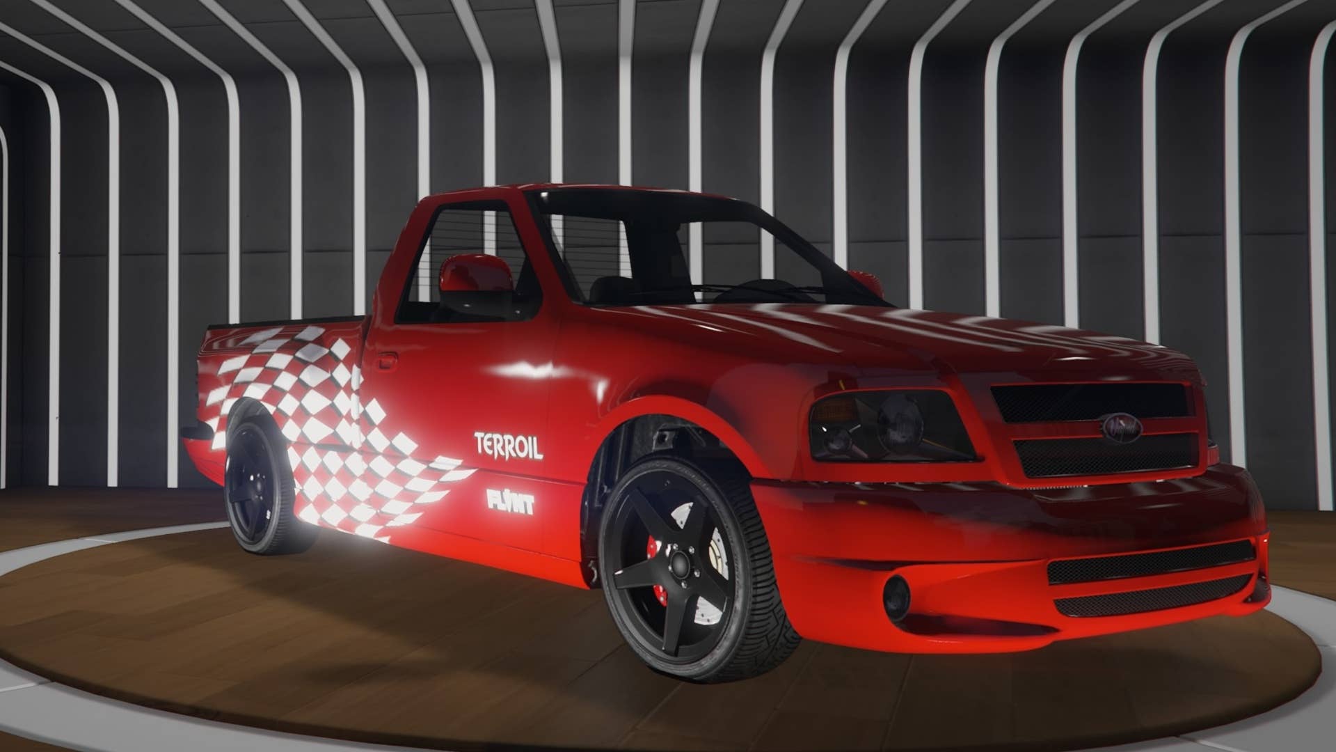 gta online red Vapid Firebolt ASP luxury autos showroom