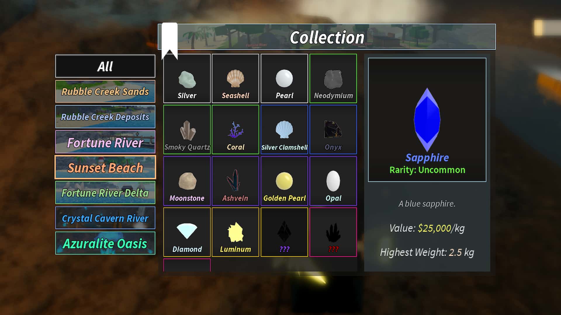 How to get specific rare minerals in Prospecting Roblox