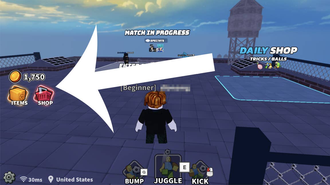 Indicator showing merchandise section location