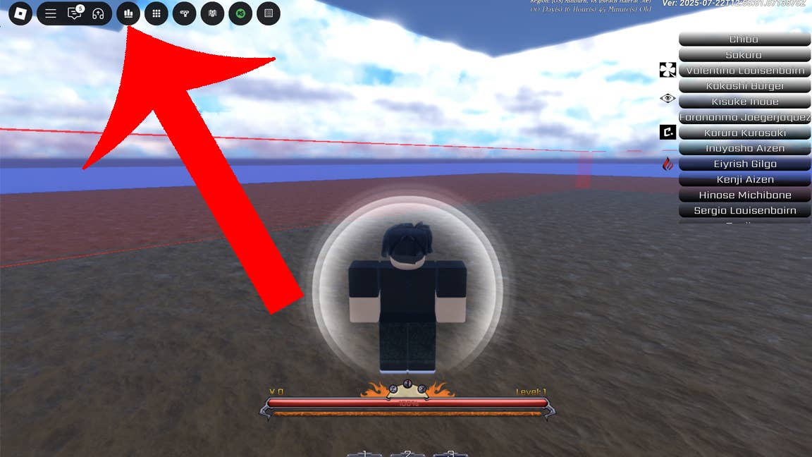 In-game interface marker for menu navigation
