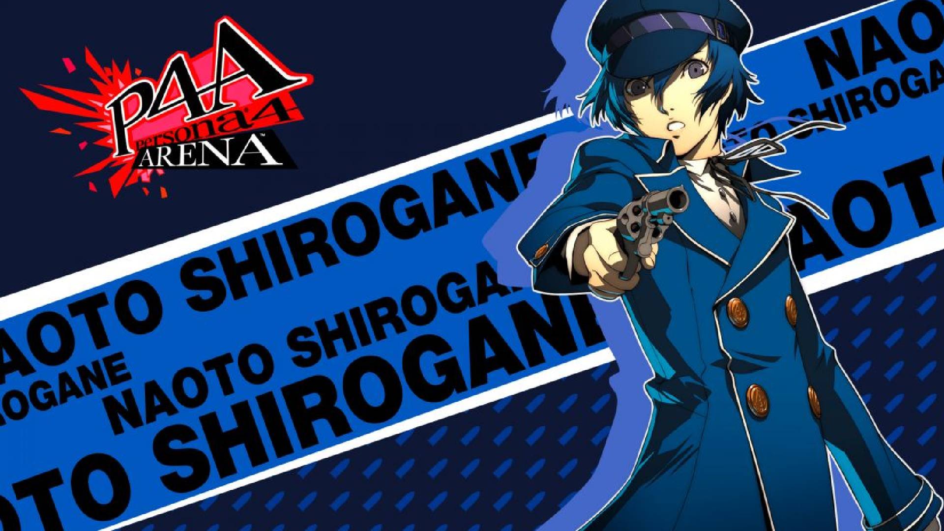 Blue-haired detective Naoto inspecting evidence in Persona 4