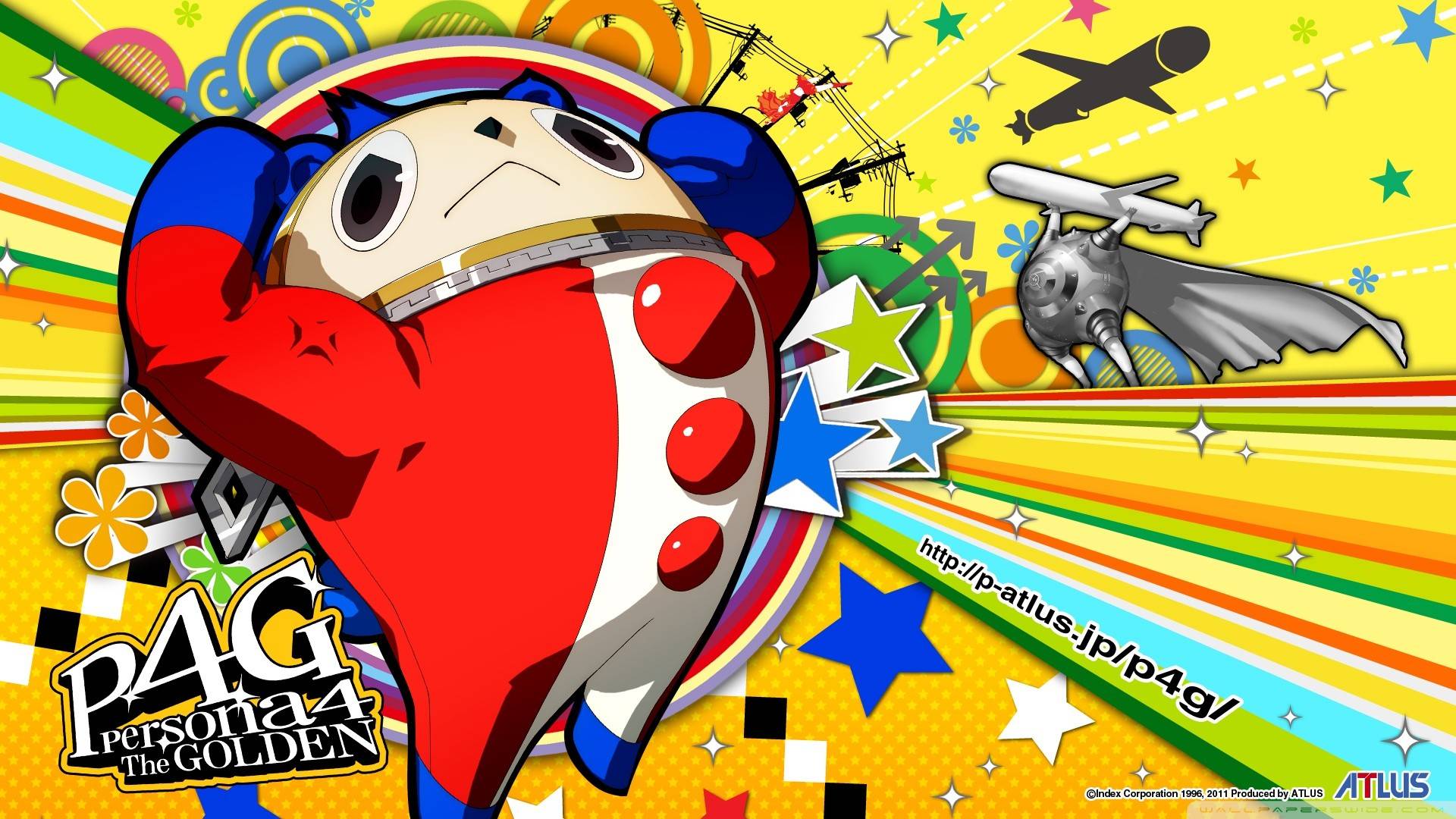 Persona 4 Teddie: A screenshot shows Teddie - the bear and clown hybrid - from Persona 4 The Golden