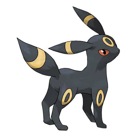 Artwork showing Umbreon from Pokémon.