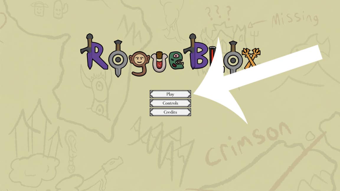 Navigation guide for Rogueblox's menu interface