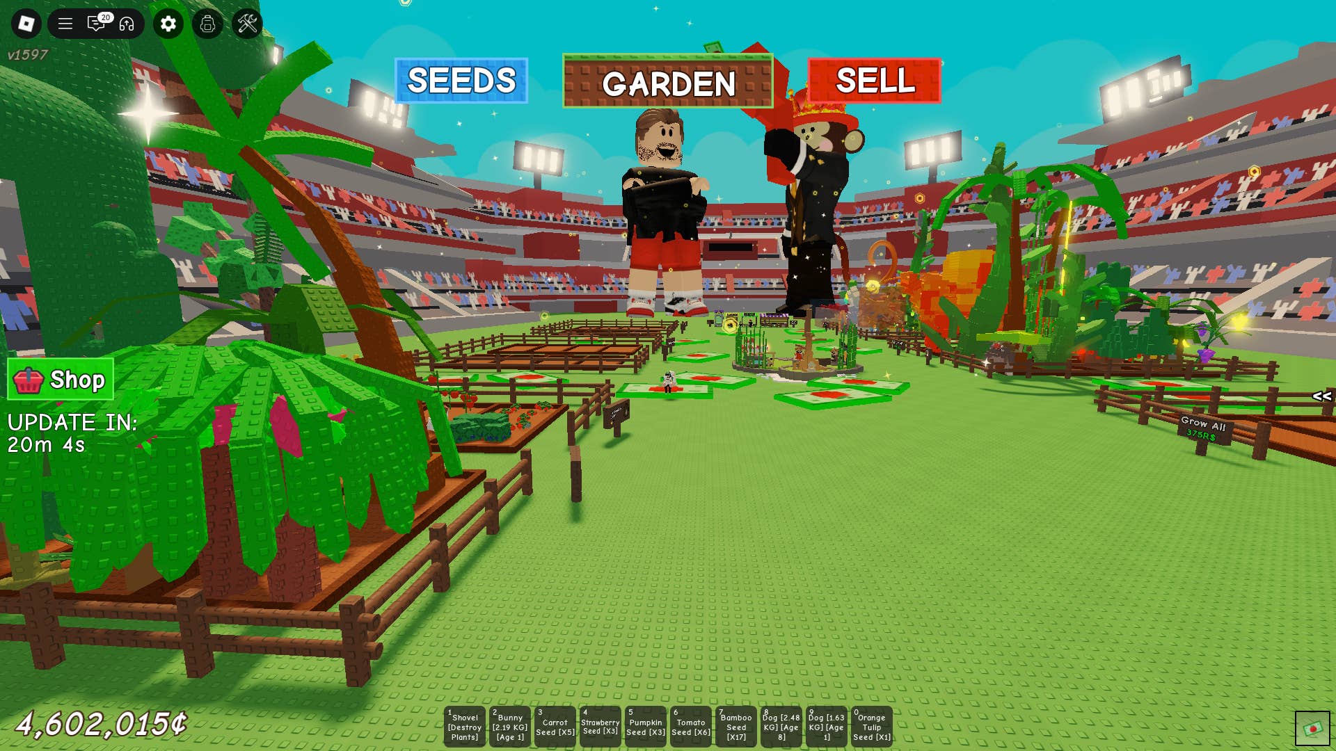 Travis Kelce's virtual avatar interacting with players.