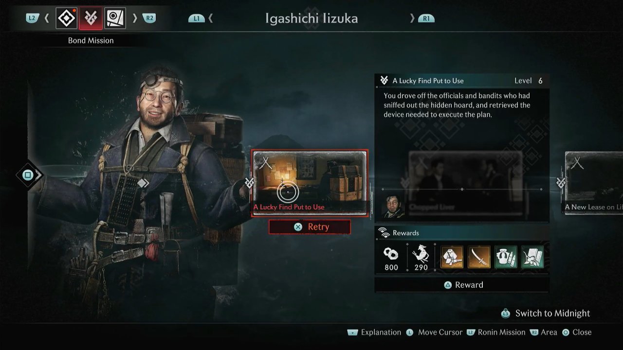Rise of the Rōnin, Rise of the Rōnin Guide, How to Do Bond Mission as Igashichi Iizuka, PS5, Gameplay, Screenshot
