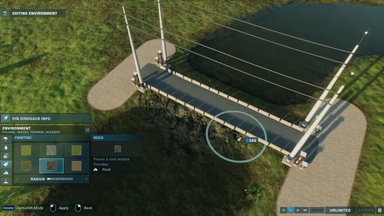 Jurassic World Evolution 2, PC, Gameplay, How To Make Bridges, Screenshot