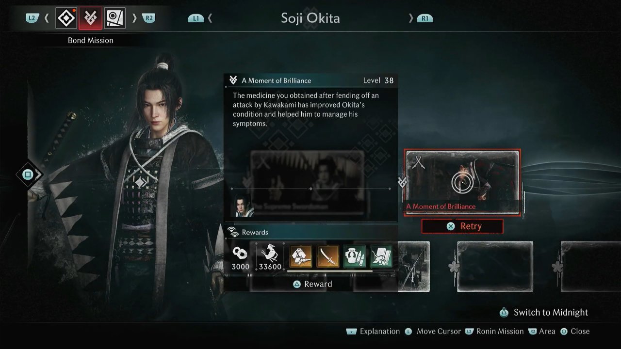 Rise of the Rōnin, Rise of the Rōnin Guide, How to Do Bond Mission as Soji Okita, PS5, Gameplay, Screenshot