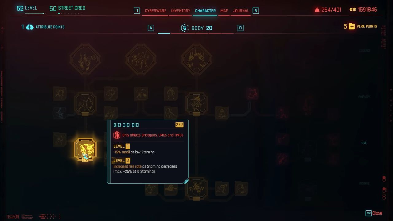 Cyberpunk 2077 Guide, Best Tank Build
