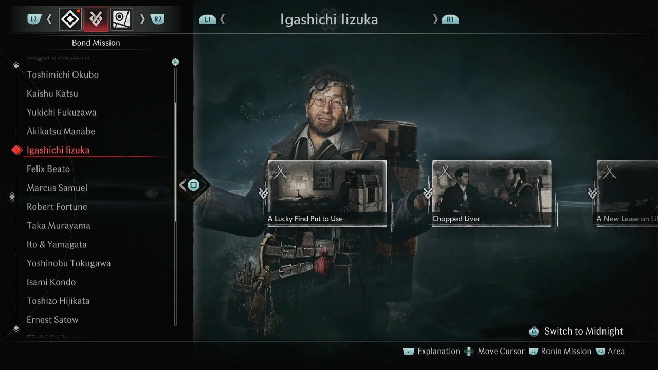 Rise of the Rōnin, Rise of the Rōnin Guide, How to Do Bond Mission as Igashichi Iizuka, PS5, Gameplay, Screenshot