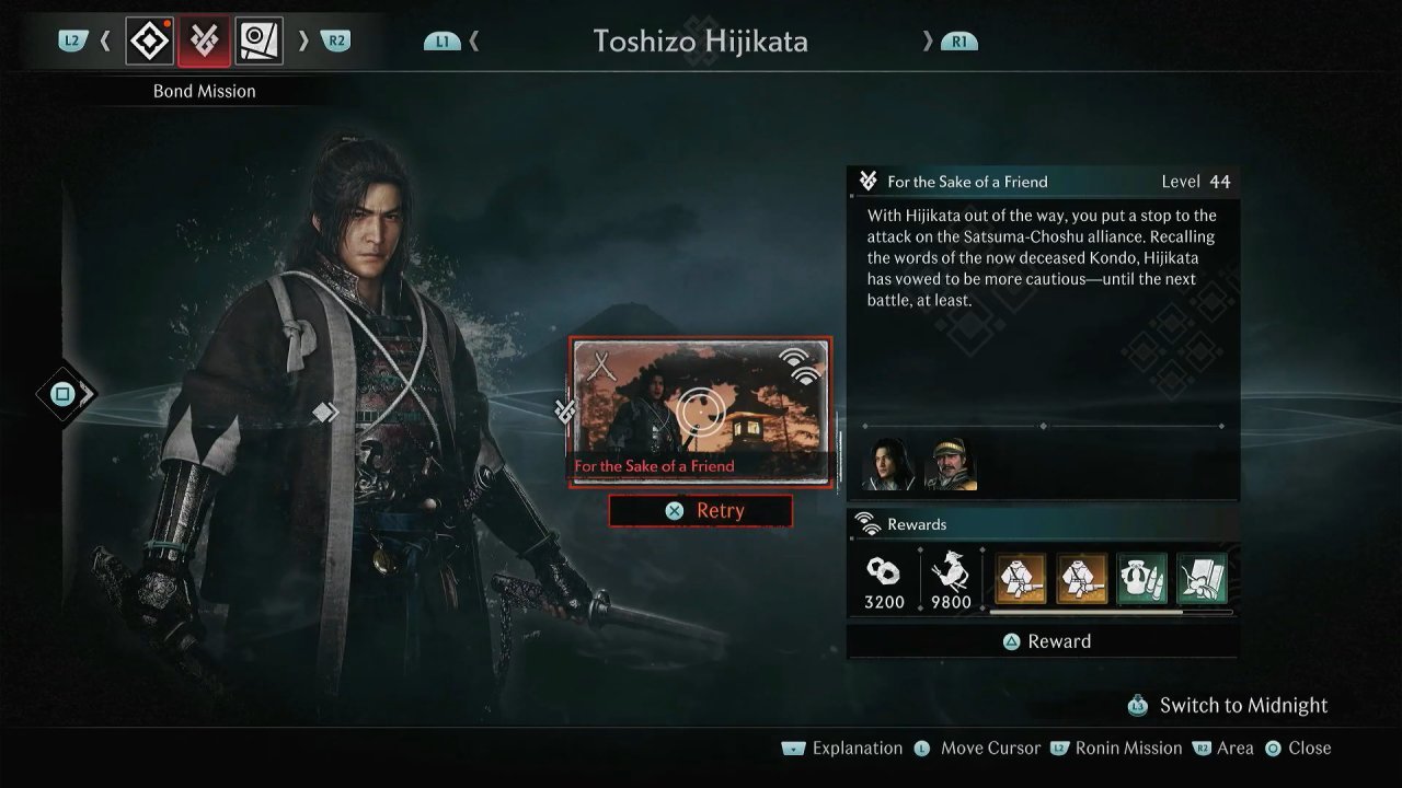 Rise of the Rōnin Combat Scenario, Shinsengumi Story Mission