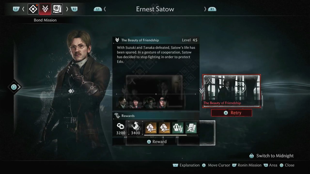 Rise of the Rōnin, Rise of the Rōnin Guide, How to Do Bond Mission as Ernest Satow, PS5, Gameplay, Screenshot