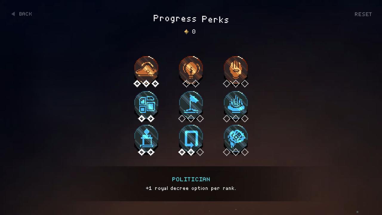 Advanced Perk Configuration, Monarch Strategy Visualized, PC Gaming Interface
