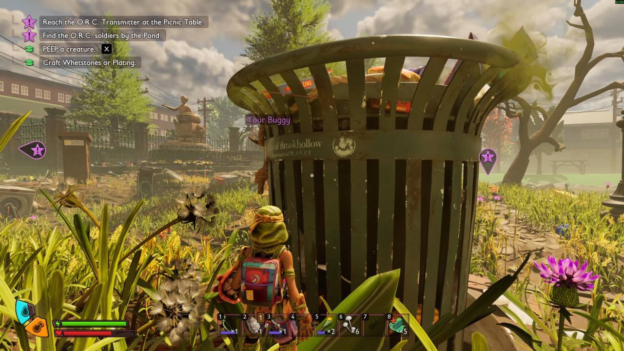 Grounded 2 Guide, How to Get on the Trash Can