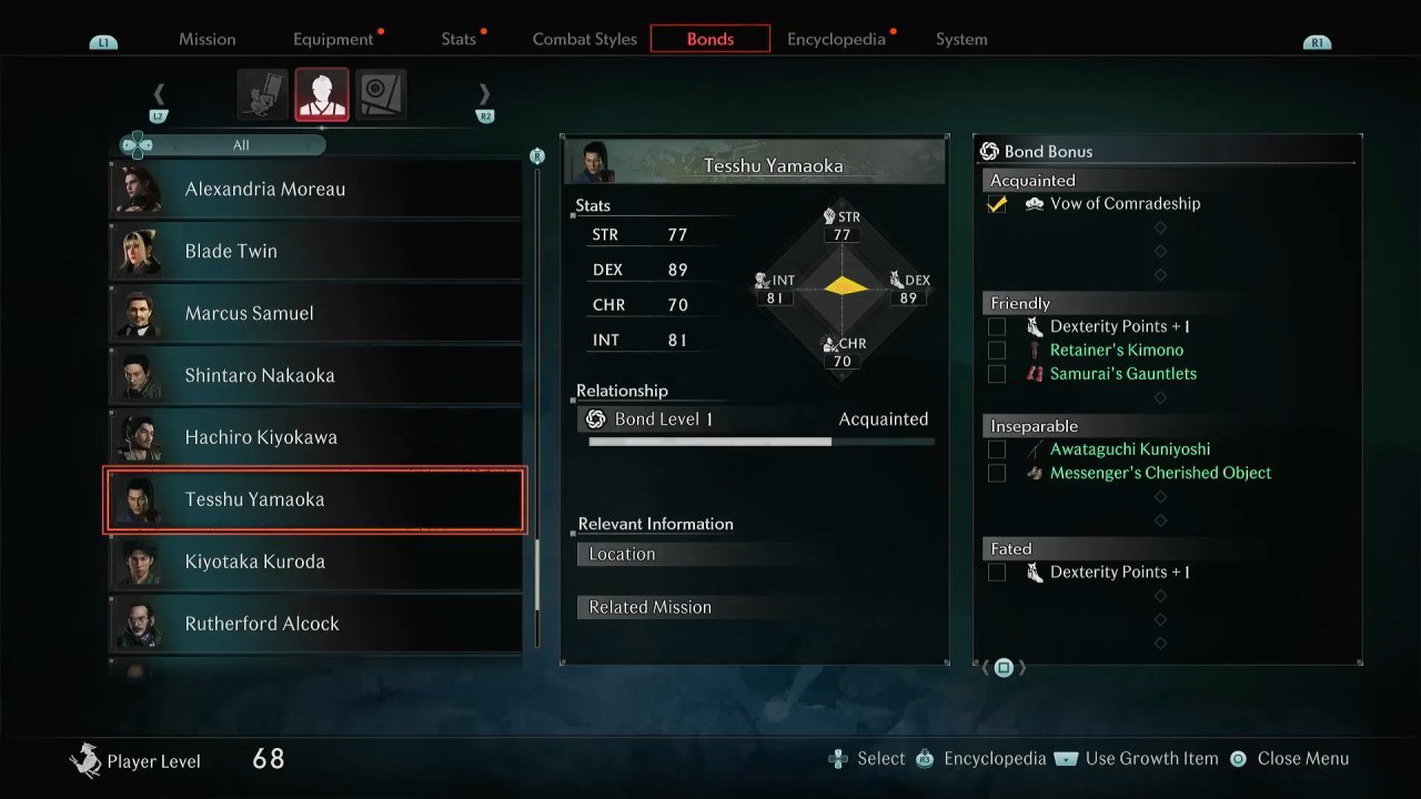 Rise of the Rōnin, Rise of the Rōnin Guide, How to Unlock Tesshu Yamaoka as Ally, PS5, Gameplay, Screenshot