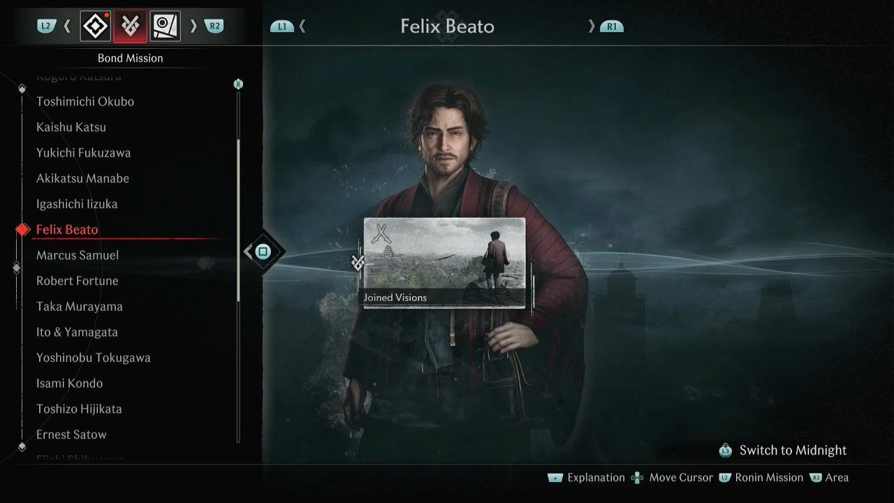 Rise of the Rōnin, Rise of the Rōnin Guide, How to Do Bond Mission as Felix Beato, PS5, Gameplay, Screenshot