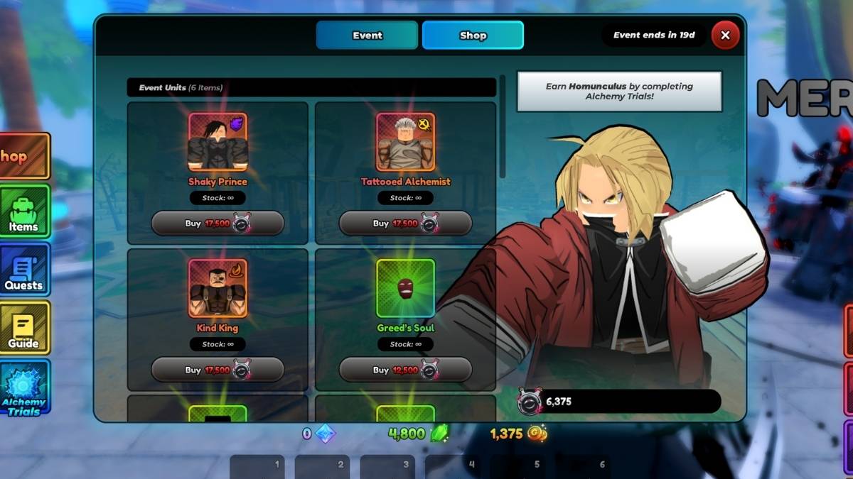 Alchemy Trials Shop