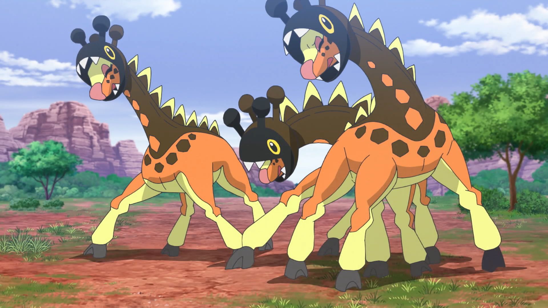 Animated depiction of Farigiraf (Source: The Pokémon Company)