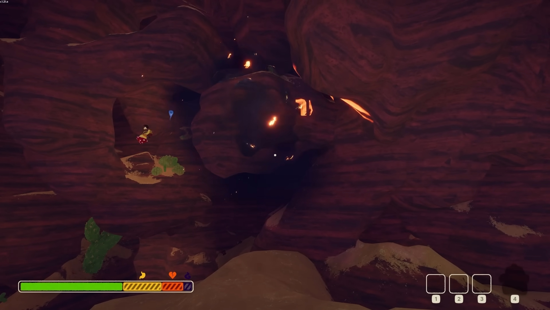 Mineshaft on a cliff wall