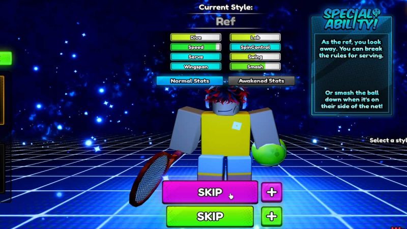 How to unlock the Referee Style in Tennis Zero