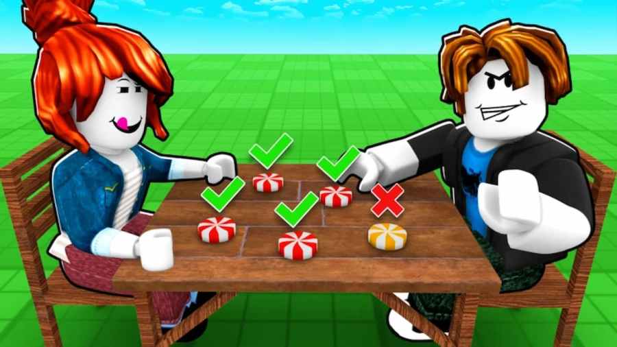 Two players sitting in a table