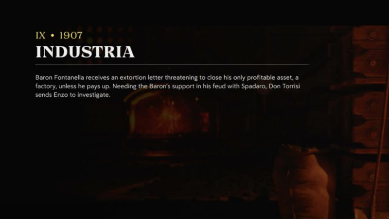 Mafia The Old Country: Industria (Chapter 9) Mission Guide