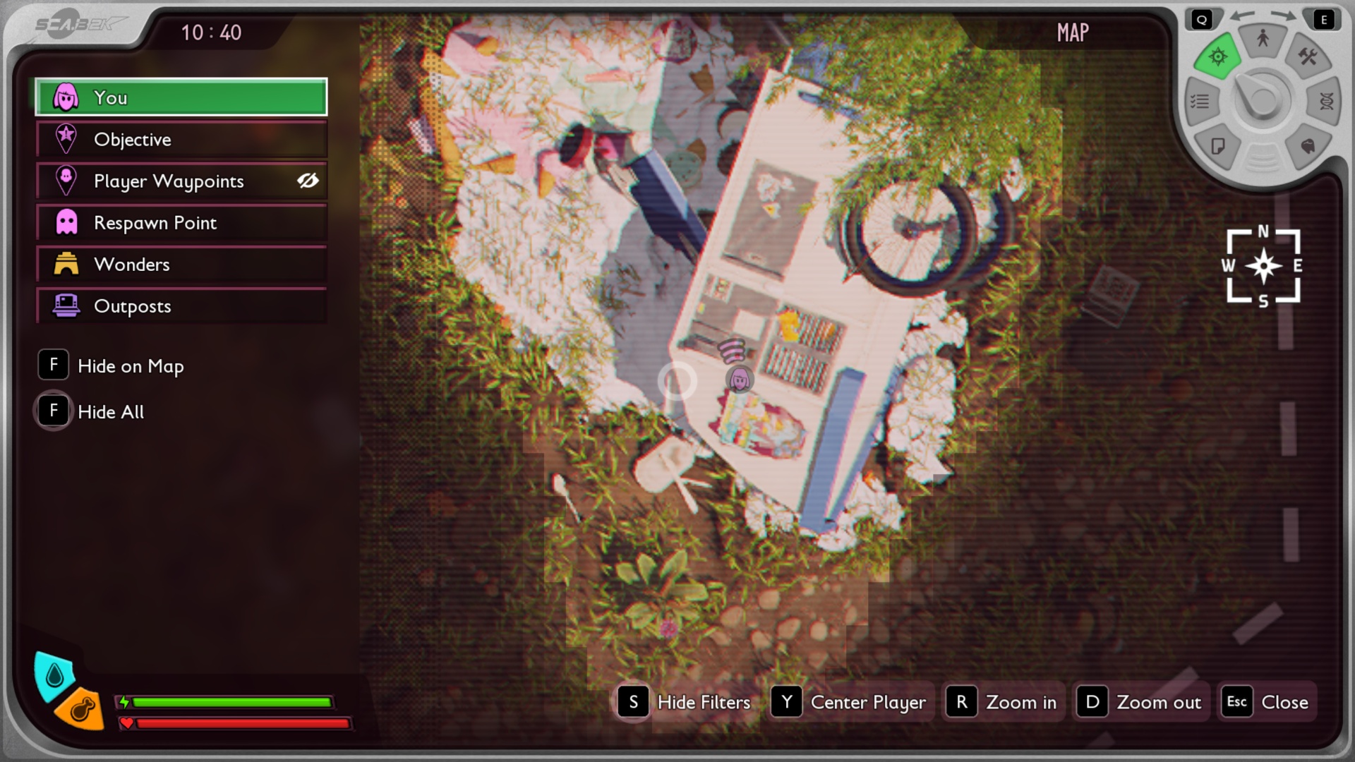 Map coordinates for glacial armaments