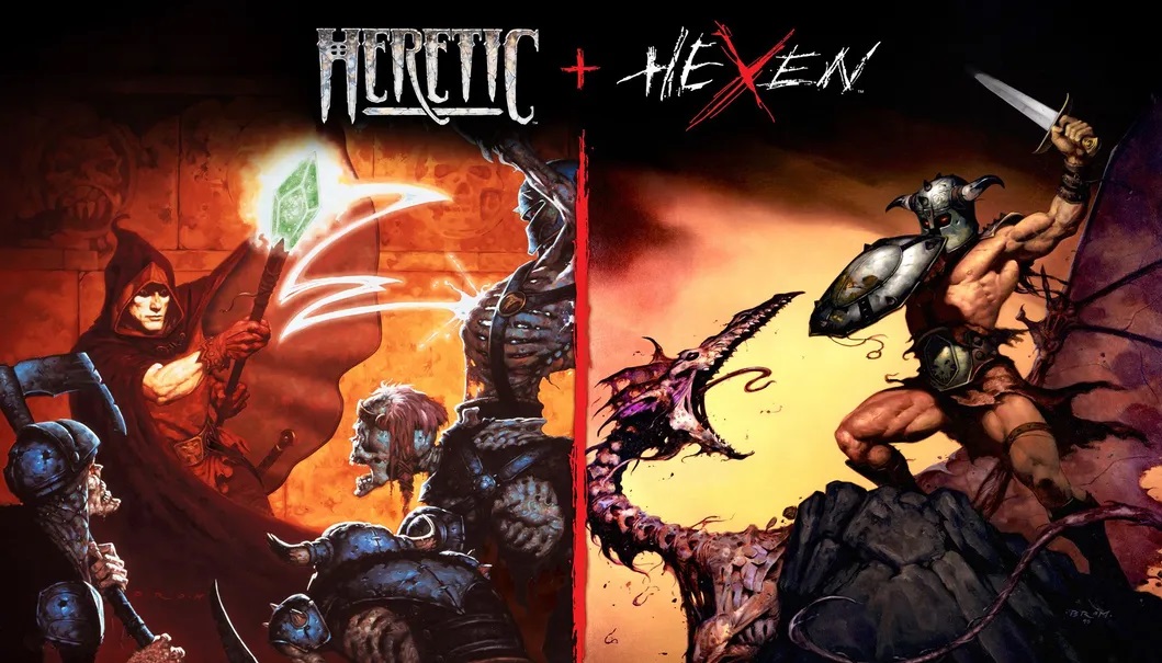 Nightdive Studios and id Software Shadow Dropped Heretic+Hexen, a Remaster Collection of the Two Magic FPS Classics on PC and Consoles