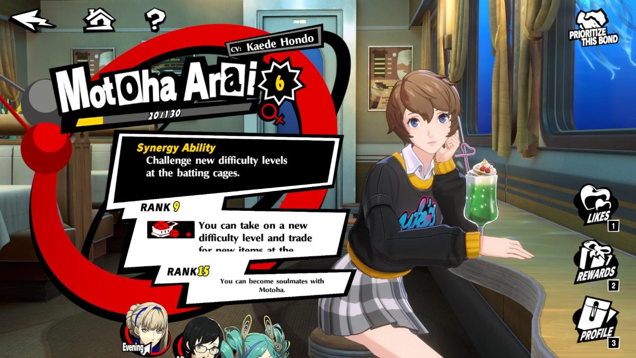 Persona5: The Phantom X, Guide, Best Gifts, Chihaya Mifune, Ann Takamaki, Sadayo Kawakami  