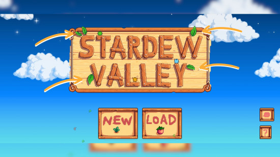 The Stardew Valley mobile multiplayer menu showing the four leaves
