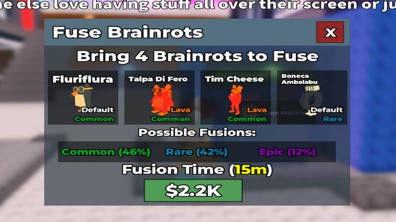 Steal A Brainrot Fuse Machine Guide