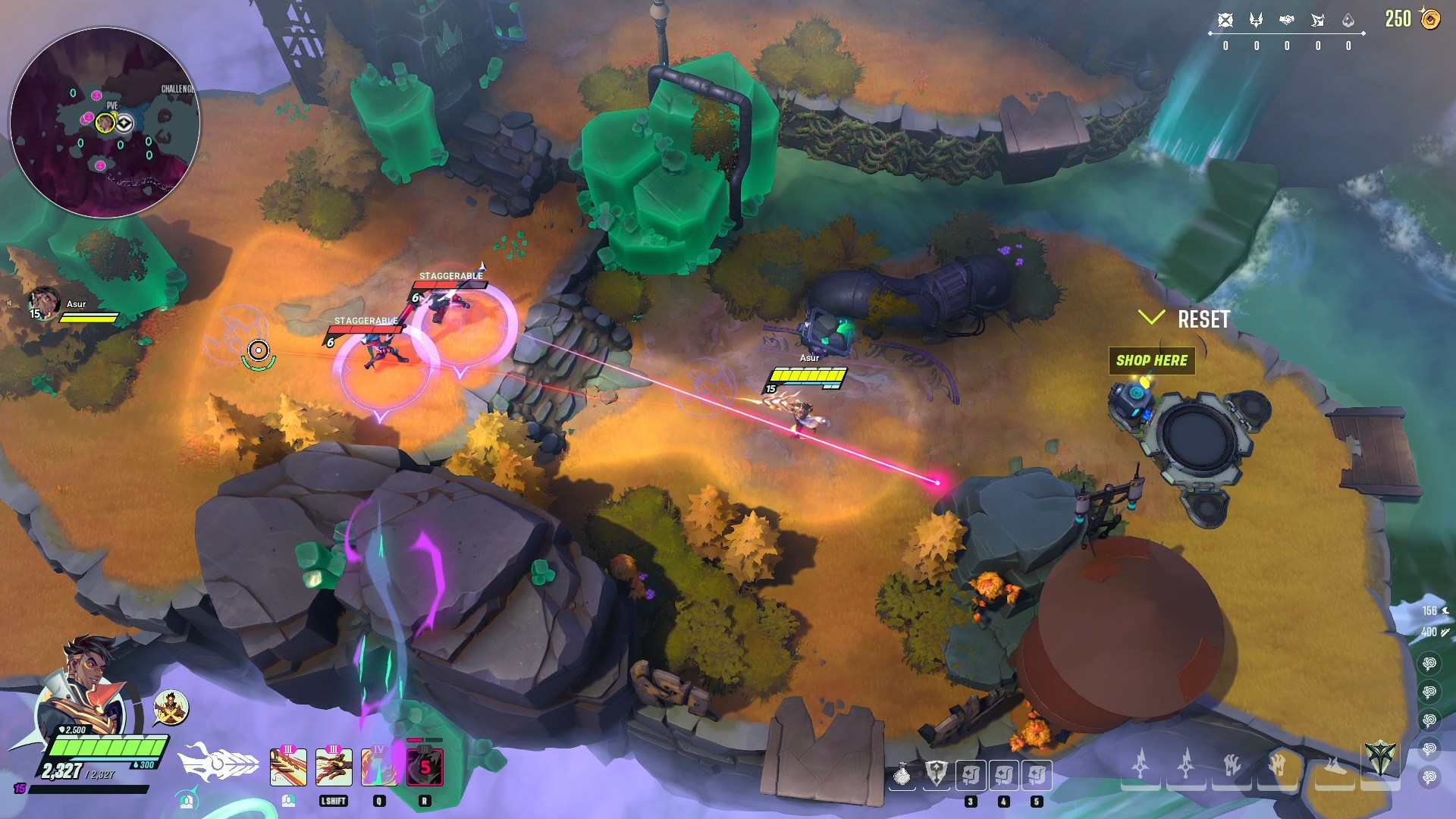 Hold RMB to aim and LMB to fire Charge Sunfire