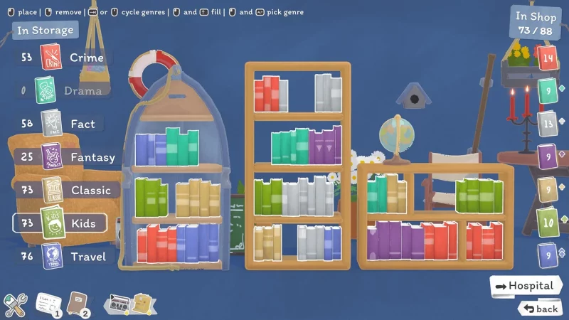 Tiny Bookshop: How to Get More Shelves