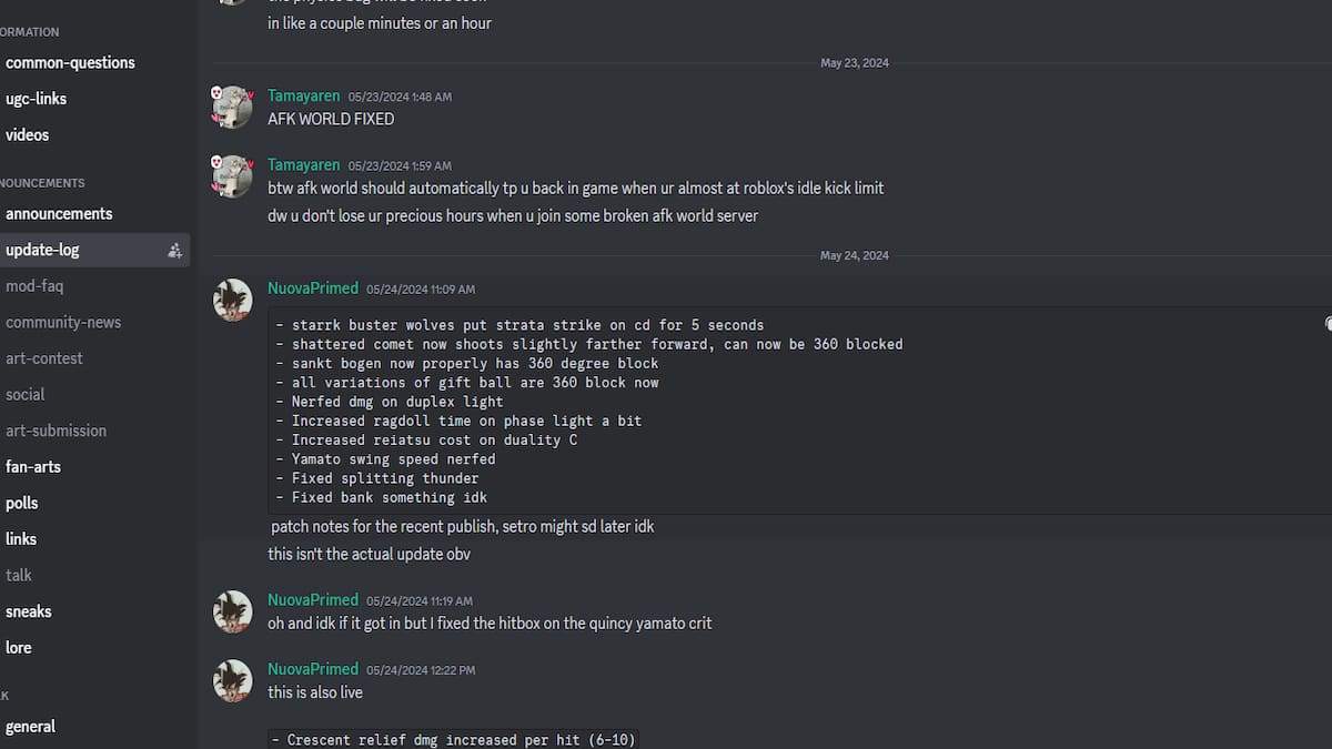 The Type Soul Discord Channel