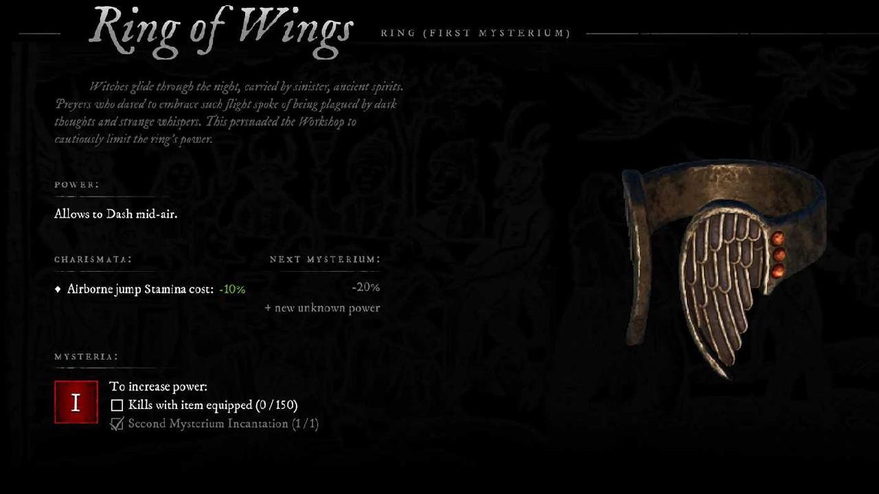 Witchfire, Game Guide, Ring of Wings, Ring