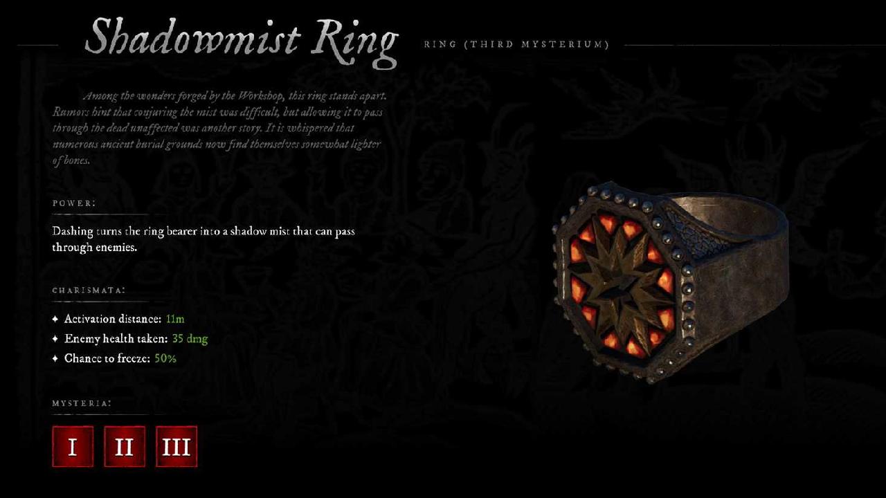 Witchfire, Game Guide, Shadowmist Ring, Ring
