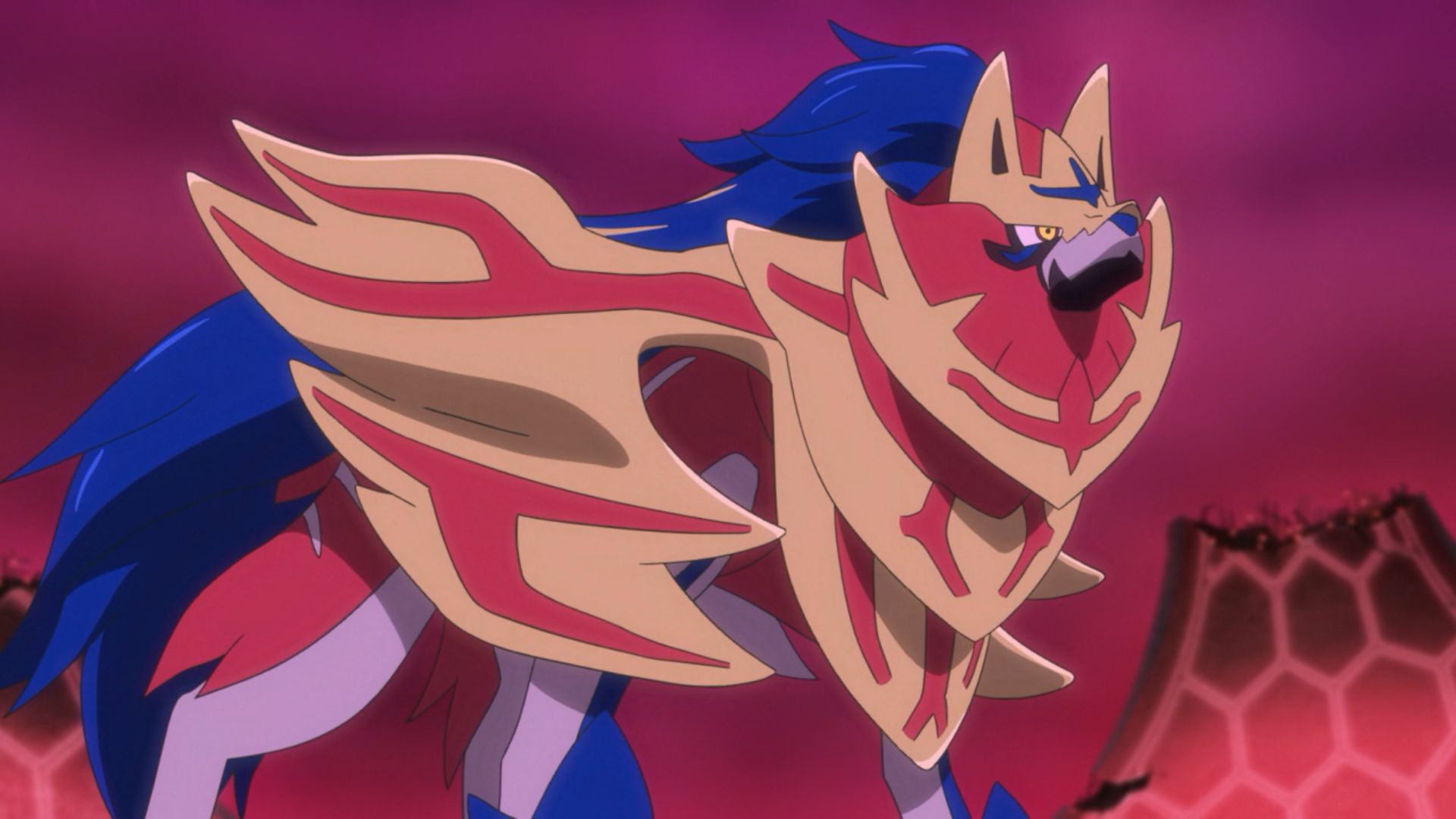 Zamazenta in the anime (Image via TPC)