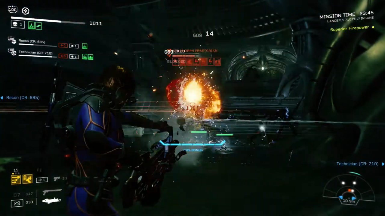 Aliens: Fireteam Elite, Aliens: Fireteam Elite Guide, Lancer Class Build for Extreme and Insane Difficulty, PC, Gameplay, Screenshot