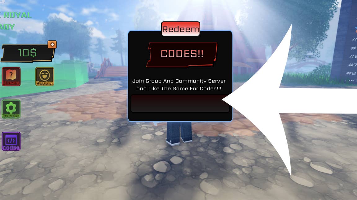 Code input interface demonstration