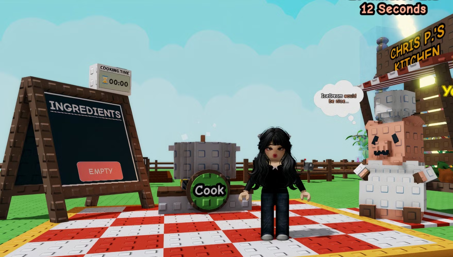 Present dishes to Chris P. for event rewards