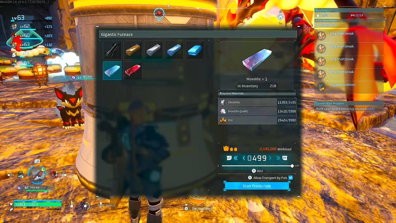Palworld Guide, How to Farm Hexolite Ingot
