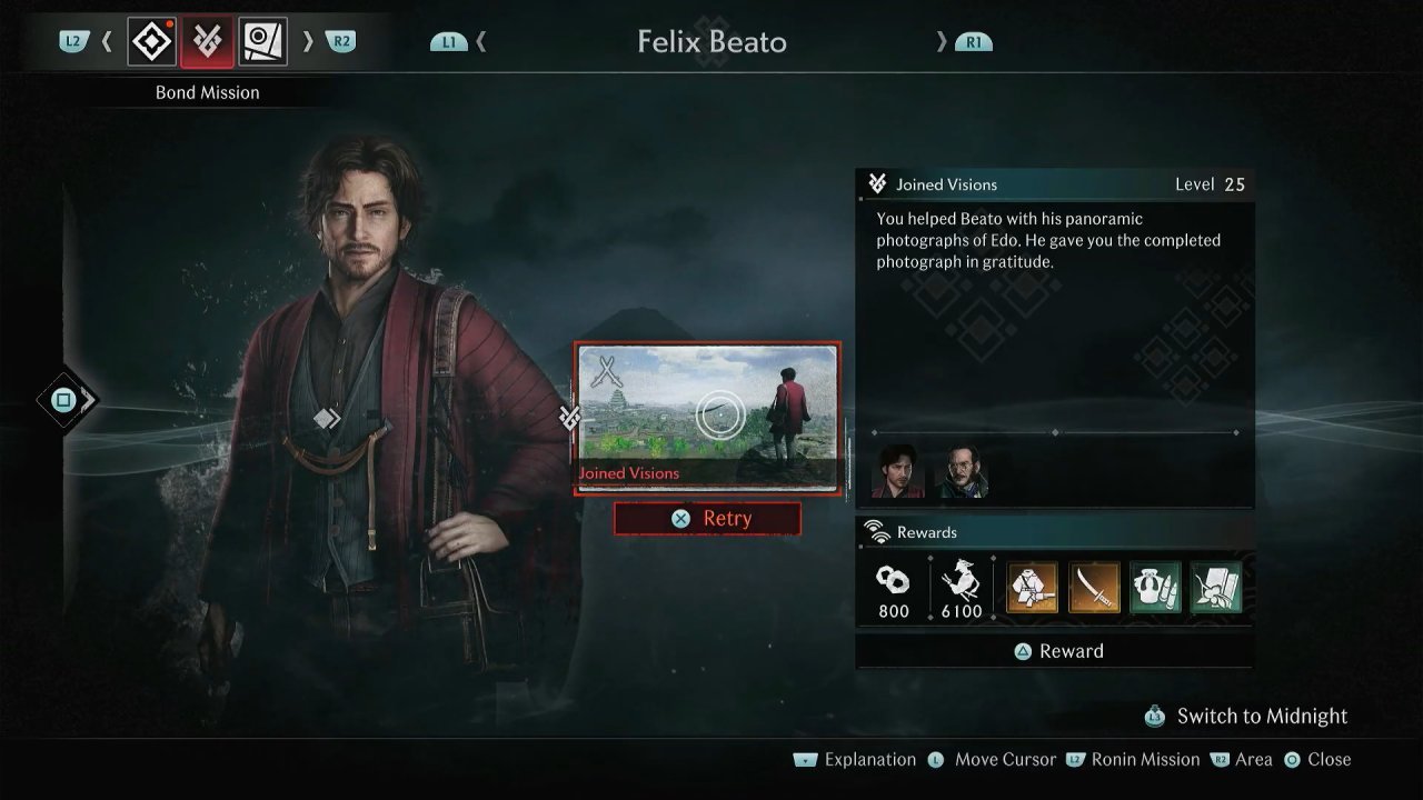 Rise of the Rōnin, Rise of the Rōnin Guide, How to Do Bond Mission as Felix Beato, PS5, Gameplay, Screenshot