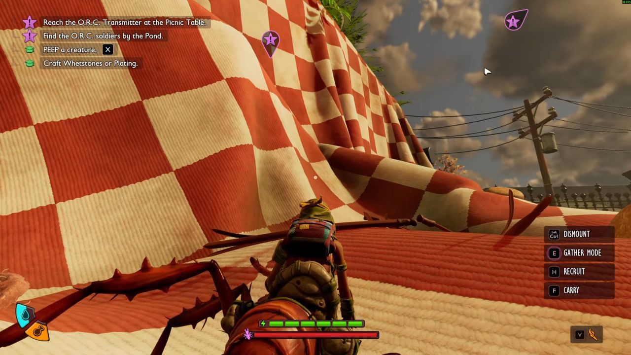 Grounded 2 Guide, How to Get on the Picnic Table
