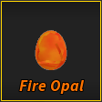 Fire Opal ore in the Prospecting Roblox experience