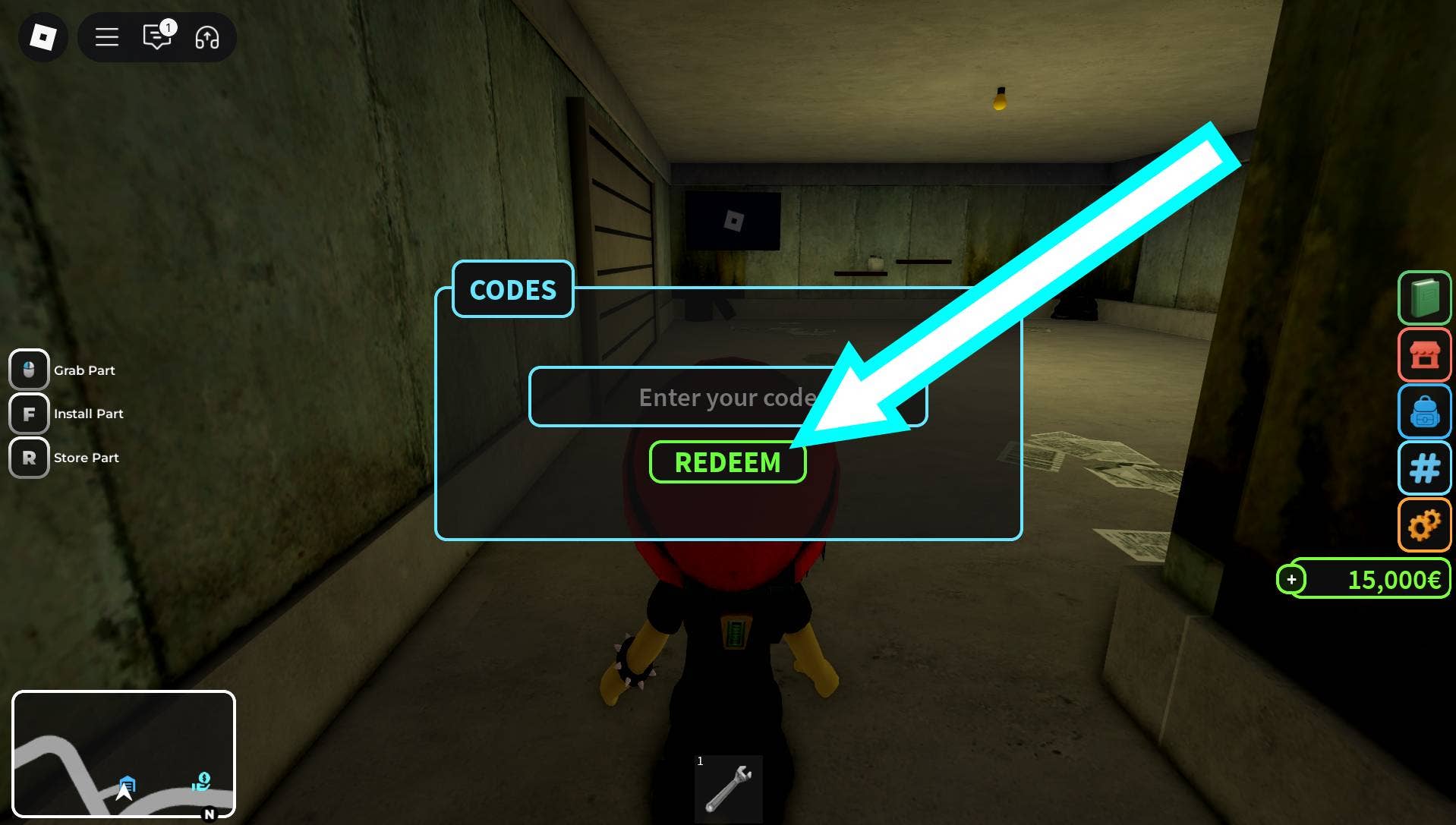 Code activation process