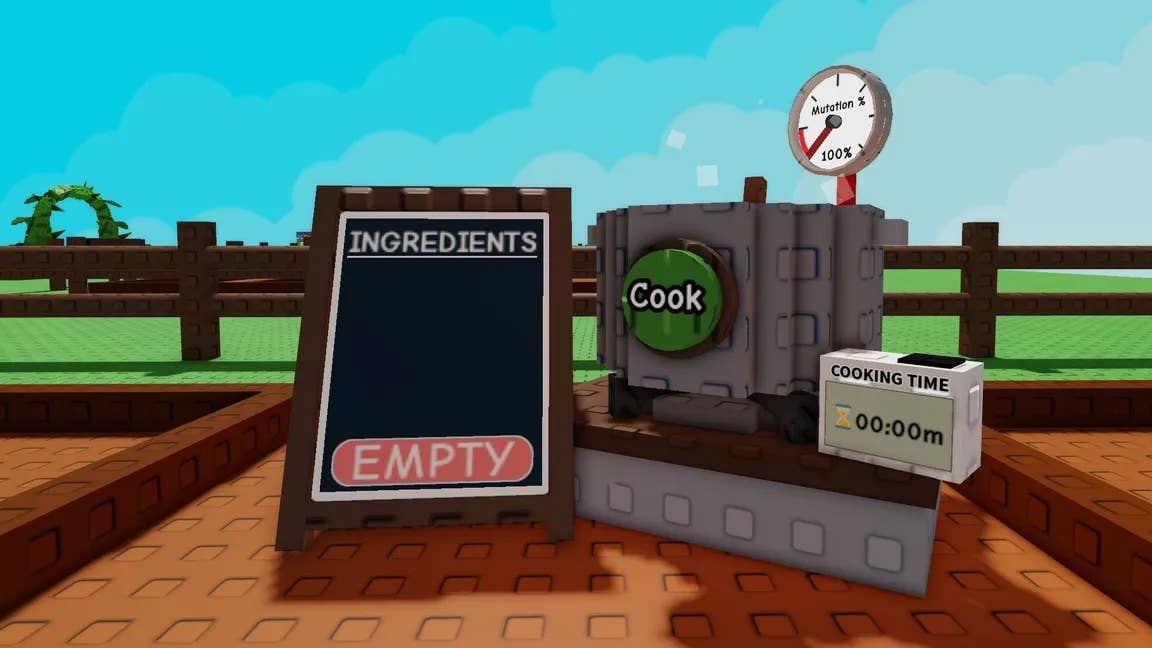 Gourmet preparation station in Grow a Garden.